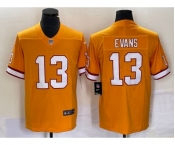 Men's Tampa Bay Buccaneers #13 Mike Evans Yellow Throwback Limited Stitched Jersey