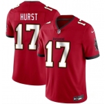 Men's Tampa Bay Buccaneers #17 Ted Hurst Red 2026 Draft Vapor Limited Football Stitched Jersey
