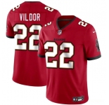 Men's Tampa Bay Buccaneers #22 Kindle Vildor Red 2025 Vapor Limited Football Stitched Jersey