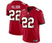 Men's Tampa Bay Buccaneers #22 Kindle Vildor Red 2025 Vapor Limited Football Stitched Jersey