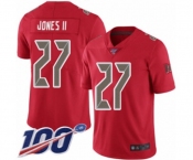 Men's Tampa Bay Buccaneers #27 Ronald Jones II Limited Red Rush Vapor Untouchable 100th Season Football Jersey
