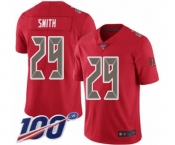 Men's Tampa Bay Buccaneers #29 Ryan Smith Limited Red Rush Vapor Untouchable 100th Season Football Jersey