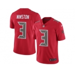Men's Tampa Bay Buccaneers #3 Jameis Winston Nike Red Color Rush Limited Jersey