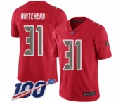 Men's Tampa Bay Buccaneers #31 Jordan Whitehead Limited Red Rush Vapor Untouchable 100th Season Football Jersey