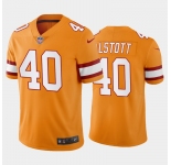 Men's Tampa Bay Buccaneers #40 Mike Alstott Yellow Limited Stitched Throwback Jersey