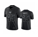 Men's Tampa Bay Buccaneers #45 Devin White Black Reflective Limited Stitched Jersey