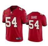 Men's Tampa Bay Buccaneers #54 Lavonte David Red 2024 With 4-Star C Patch Vapor Limited Football Stitched Jersey