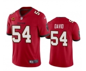 Men's Tampa Bay Buccaneers #54 Lavonte David Red 2024 With 4-Star C Patch Vapor Limited Football Stitched Jersey