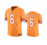 Men's Tampa Bay Buccaneers #6 Baker Mayfield Orange 2023 F.U.S.E. Throwback Limited Stitched Jersey