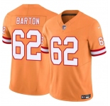 Men's Tampa Bay Buccaneers #62 Graham Barton Orange 2024 Draft F.U.S.E. Throwback Limited Football Stitched Jersey