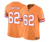 Men's Tampa Bay Buccaneers #62 Graham Barton Orange 2024 Draft F.U.S.E. Throwback Limited Football Stitched Jersey