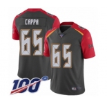 Men's Tampa Bay Buccaneers #65 Alex Cappa Limited Gray Inverted Legend 100th Season Football Jersey