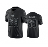 Men's Tampa Bay Buccaneers #69 Shaq Mason Black Reflective Limited Stitched Jersey