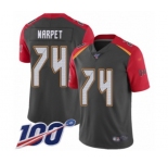 Men's Tampa Bay Buccaneers #74 Ali Marpet Limited Gray Inverted Legend 100th Season Football Jersey