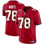 Men's Tampa Bay Buccaneers #78 Tristan Wirfs Red 2025 Vapor Limited Football Stitched Jersey