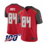 Men's Tampa Bay Buccaneers #84 Cameron Brate Red Team Color Vapor Untouchable Limited Player 100th Season Football Jersey