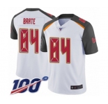 Men's Tampa Bay Buccaneers #84 Cameron Brate White Vapor Untouchable Limited Player 100th Season Football Jersey