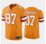 Men's Tampa Bay Buccaneers #87 Rob Gronkowski Orange Vapor Untouchable Limited Stitched Jersey