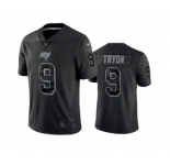 Men's Tampa Bay Buccaneers #9 Joe Tryon Black Reflective Limited Stitched Jersey
