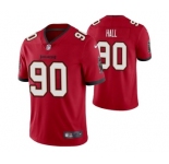 Men's Tampa Bay Buccaneers #90 Logan Hall Red Vapor Untouchable Limited Stitched Jersey