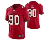 Men's Tampa Bay Buccaneers #90 Logan Hall Red Vapor Untouchable Limited Stitched Jersey