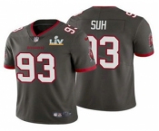 Men's Tampa Bay Buccaneers #93 Ndamukong Suh Grey 2021 Super Bowl LV Limited Stitched NFL Jersey
