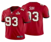 Men's Tampa Bay Buccaneers #93 Ndamukong Suh Red 2021 Super Bowl LV Limited Stitched NFL Jersey