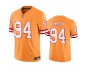 Men's Tampa Bay Buccaneers #94 Calijah Kancey Orange 2023 F.U.S.E.  Throwback Limited Stitched Jersey
