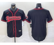 Men's Tampa Bay Buccaneers Blank Black Cool Base Stitched Baseball Jersey