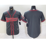 Men's Tampa Bay Buccaneers Blank Grey Cool Base Stitched Baseball Jersey