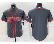 Men's Tampa Bay Buccaneers Blank Grey Cool Base Stitched Baseball Jersey