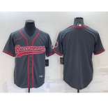 Men's Tampa Bay Buccaneers Blank Grey Stitched Cool Base Nike Baseball Jersey