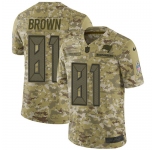 Nike Buccaneers #81 Antonio Brown Camo Men's Stitched NFL Limited 2018 Salute To Service Jersey