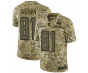 Nike Buccaneers #81 Antonio Brown Camo Men's Stitched NFL Limited 2018 Salute To Service Jersey