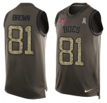 Nike Buccaneers #81 Antonio Brown Green Men's Stitched NFL Limited Salute To Service Tank Top Jersey