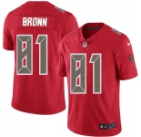 Nike Buccaneers #81 Antonio Brown Red Men's Stitched NFL Limited Rush Jersey