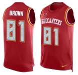 Nike Buccaneers #81 Antonio Brown Red Team Color Men's Stitched NFL Limited Tank Top Jersey