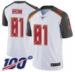 Nike Buccaneers #81 Antonio Brown White Men's Stitched NFL 100th Season Vapor Untouchable Limited Jersey