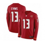 Nike Tampa Bay Buccaneers #13 Mike Evans Limited Red Therma Long Sleeve NFL Jersey