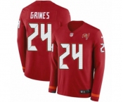 Nike Tampa Bay Buccaneers #24 Brent Grimes Limited Red Therma Long Sleeve NFL Jersey