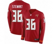 Nike Tampa Bay Buccaneers #36 M.J. Stewart Limited Red Therma Long Sleeve NFL Jersey