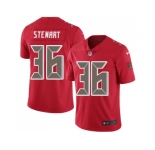 Nike Tampa Bay Buccaneers #36 M.J. Stewart Red Men Stitched NFL Limited Rush Jersey