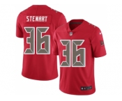 Nike Tampa Bay Buccaneers #36 M.J. Stewart Red Men Stitched NFL Limited Rush Jersey
