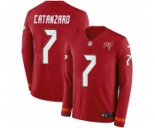 Nike Tampa Bay Buccaneers #7 Chandler Catanzaro Limited Red Therma Long Sleeve NFL Jersey