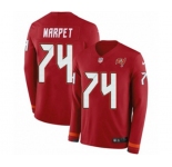 Nike Tampa Bay Buccaneers #74 Ali Marpet Limited Red Therma Long Sleeve NFL Jersey