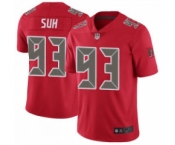 Nike Tampa Bay Buccaneers #93 Ndamukong Suh Men's Limited Color Rush Red Jersey