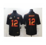 Tampa Bay Buccaneers #12 Tom Brady Black Fashion Super Bowl LV Jersey