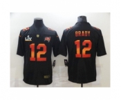 Tampa Bay Buccaneers #12 Tom Brady Black Fashion Super Bowl LV Jersey