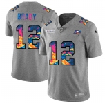 Tampa Bay Buccaneers #12 Tom Brady Men's Nike Multi-Color 2020 NFL Crucial Catch NFL Jersey Greyheather