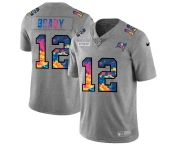 Tampa Bay Buccaneers #12 Tom Brady Men's Nike Multi-Color 2020 NFL Crucial Catch NFL Jersey Greyheather